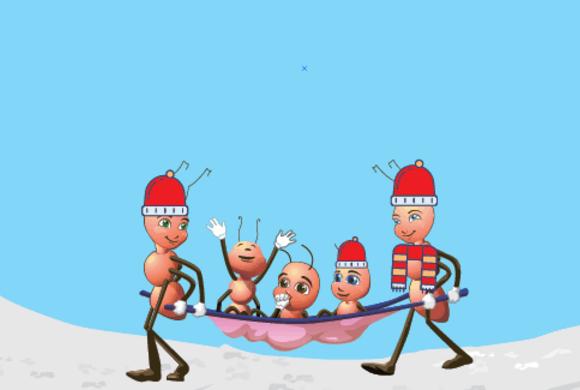 Carpenter ants in winter